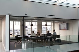 People in a board meeting in conference room